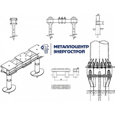 Анкерная закладная деталь фундамента ЗА-30/18/Д740-1,3